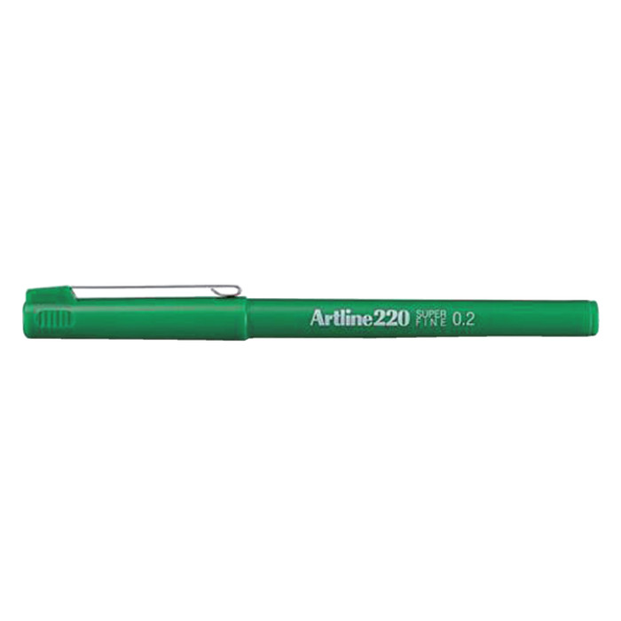 Fineliner Artline 220 rond super fijn groen