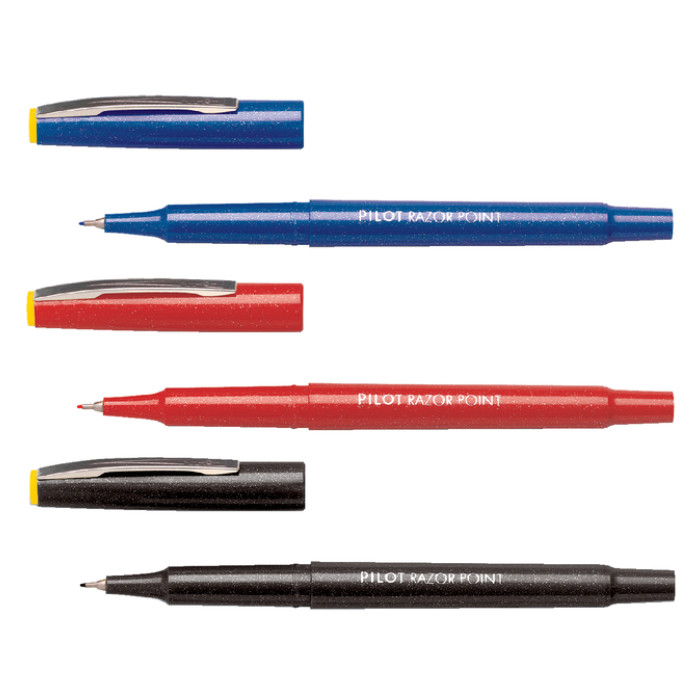 Fineliner PILOT Razor Point fijn zwart