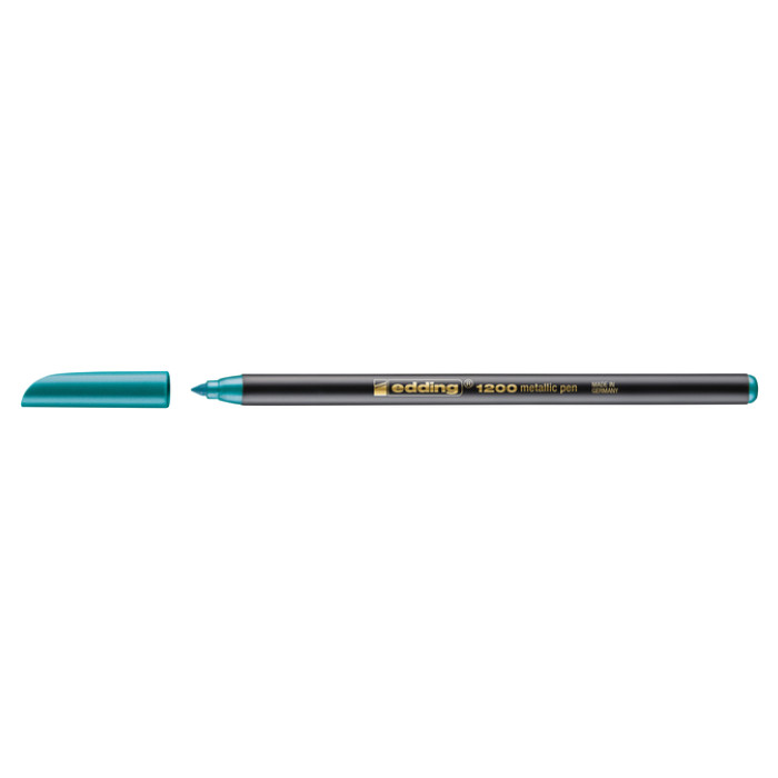 Fineliner edding 1200 074  fijn metallic groen