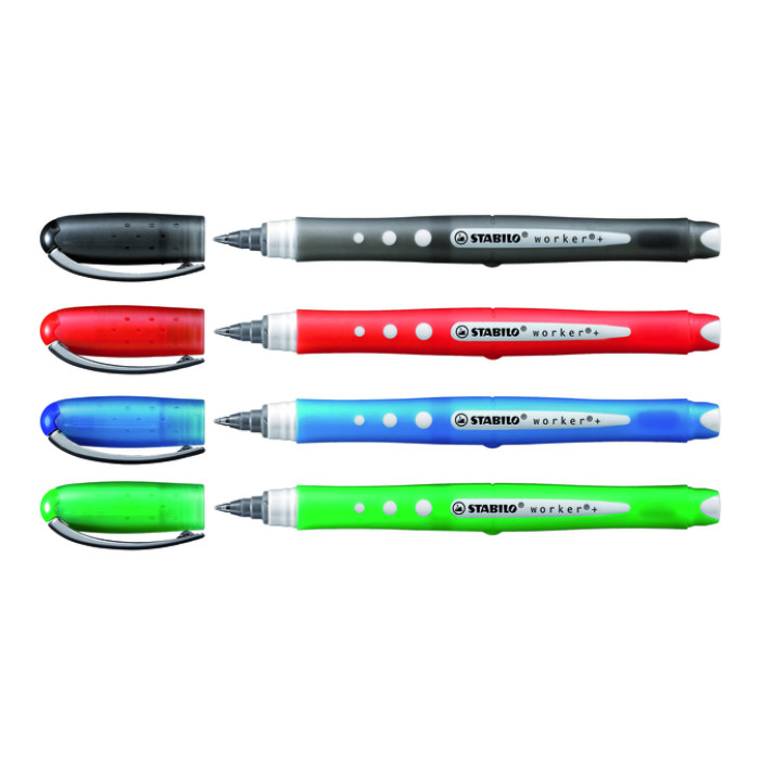 Rollerpen STABILO worker colorful 2019/41 medium blauw