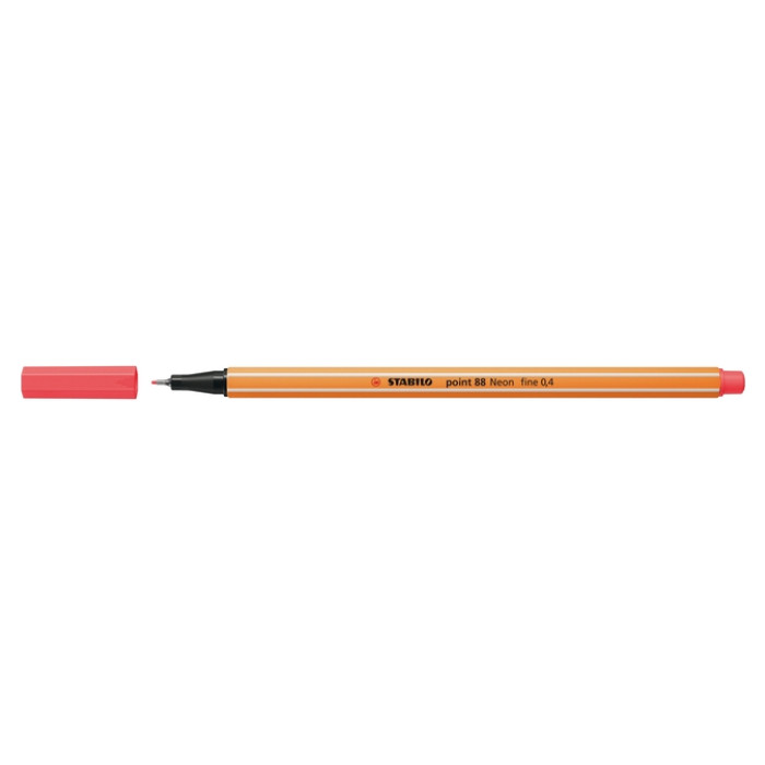 Fineliner STABILO point 88/040 fijn neon rood