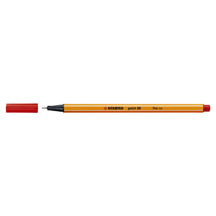 Fineliner STABILO point 88/40 fijn rood