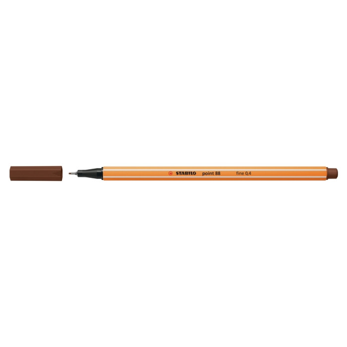 Fineliner STABILO point 88/45 fijn bruin