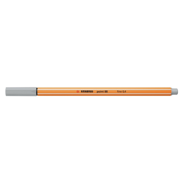 Fineliner STABILO point 88/94 fijn lichtgrijs