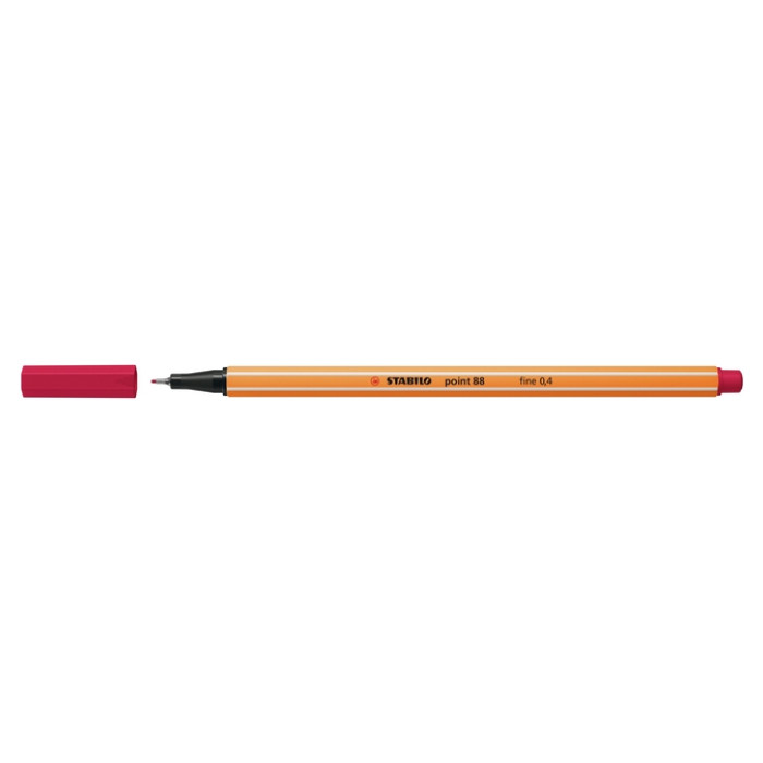 Fineliner STABILO point 88/50 fijn donkerrood