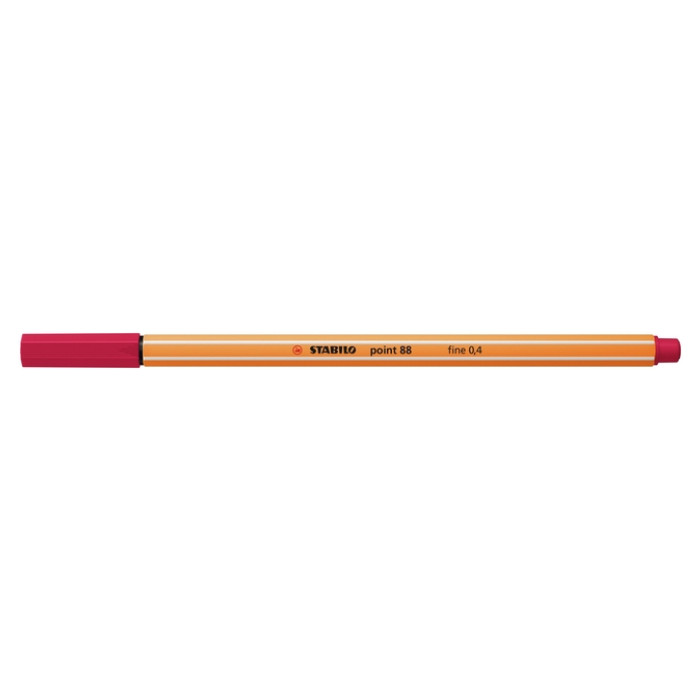 Fineliner STABILO point 88/50 fijn donkerrood