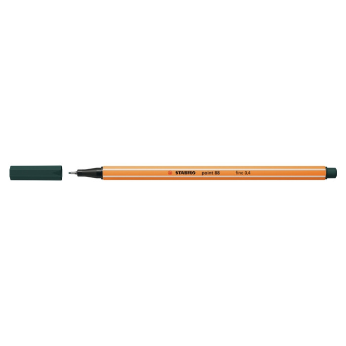 Fineliner STABILO point 88/63 fijn aardegroen