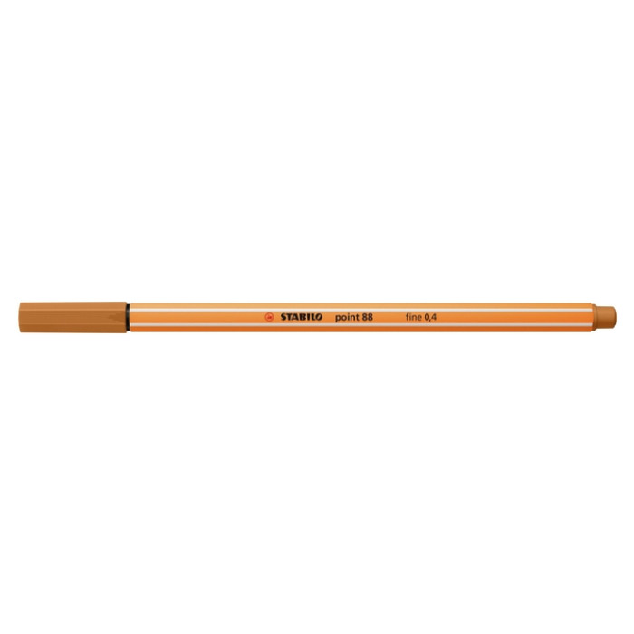Fineliner STABILO point 88/89 fijn donker oker