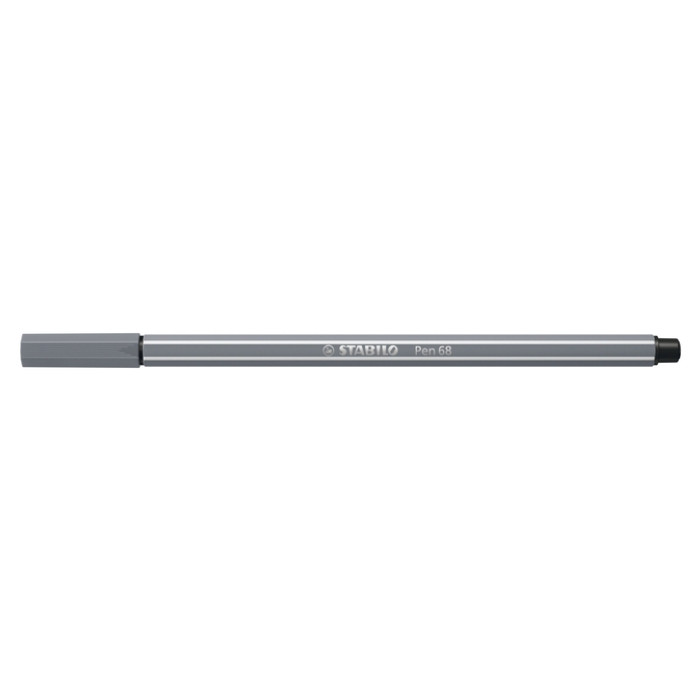 Viltstift STABILO Pen 68/96 medium donkergrijs