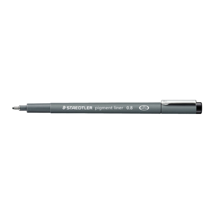 Fineliner Staedtler Pigment 308 zwart 0.8mm