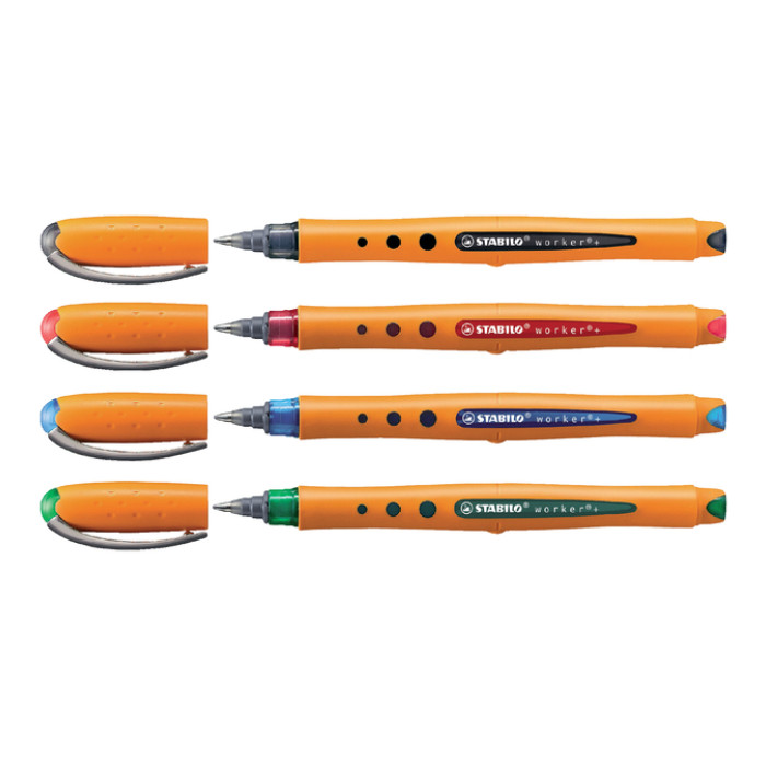 Rollerpen STABILO worker 2018/46 medium zwart