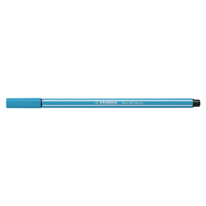 Viltstift STABILO Pen 68/031 medium neon blauw