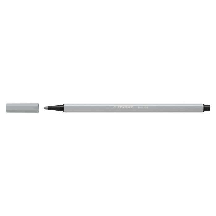 Viltstift STABILO Pen 68/94 medium lichtgrijs