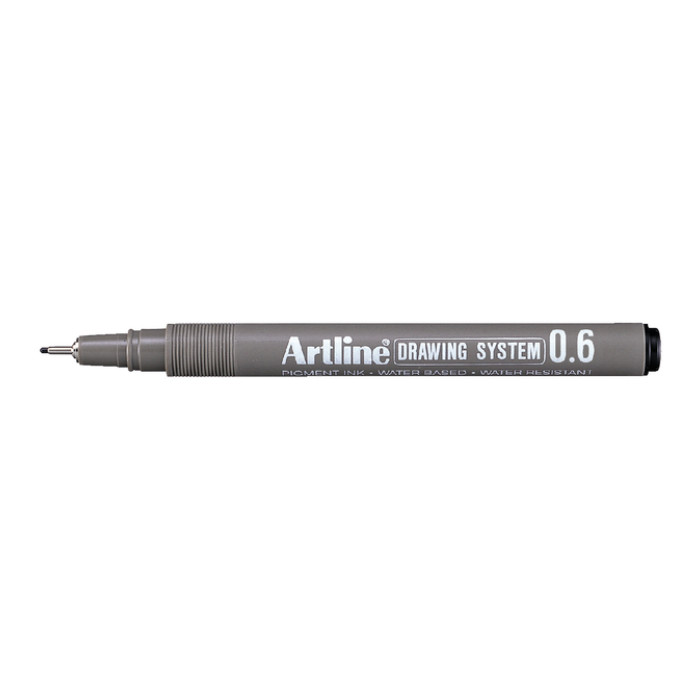 Fineliner Artline technisch 0.6mm zwart