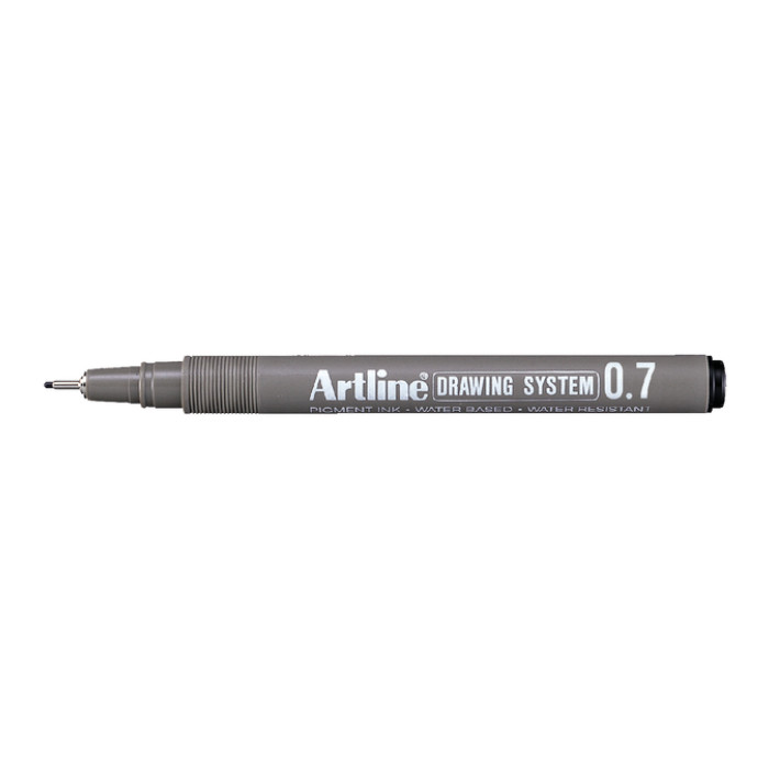 Fineliner Artline technisch 0.7mm zwart