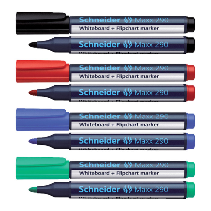 Whiteboardmarker Schneider Maxx 290 rond 2-3mm rood