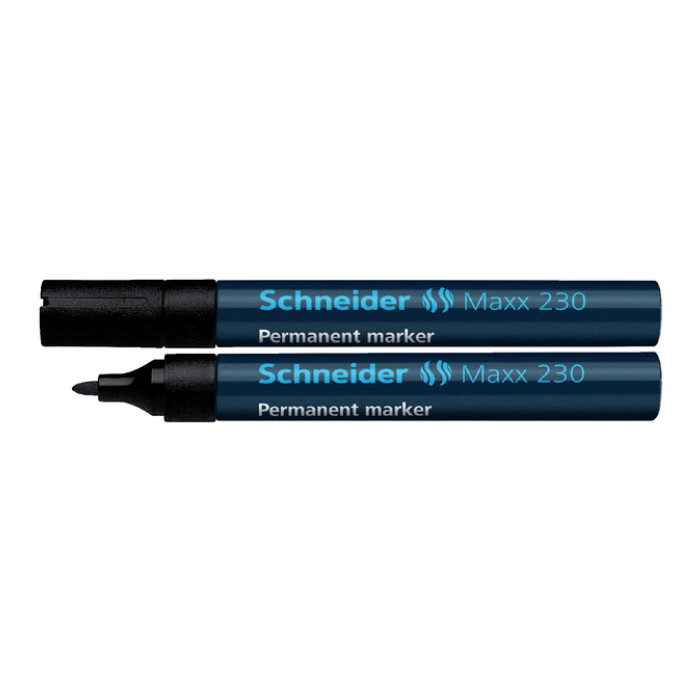 Permanent marker Schneider Maxx 230 rond 1-3mm zwart