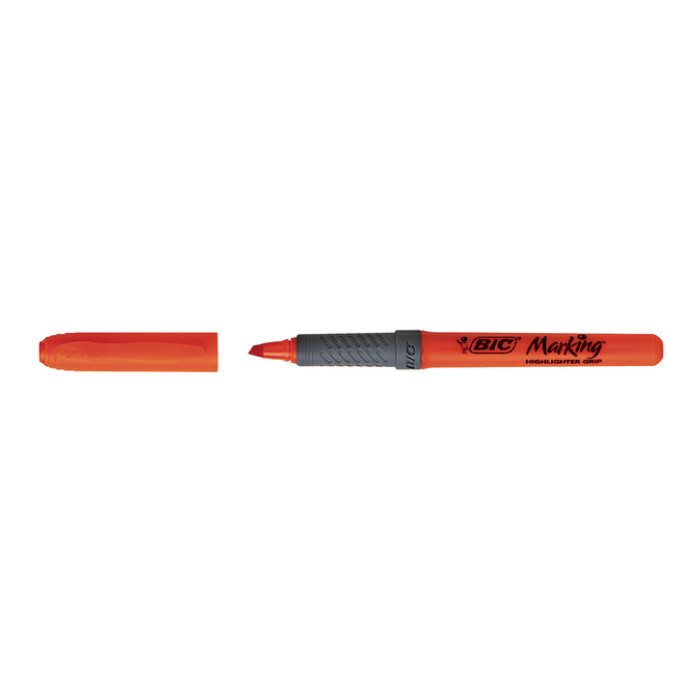 Markeerstift Bic brite liner grip oranje