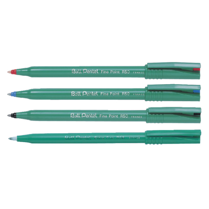 Rollerpen Pentel R50 medium zwart