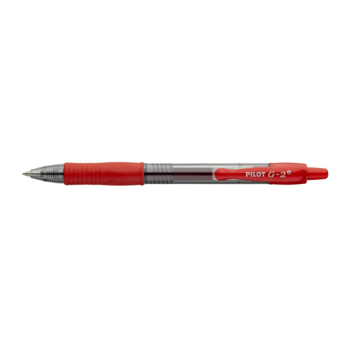 Gelschrijver PILOT G-2 + fijn rood