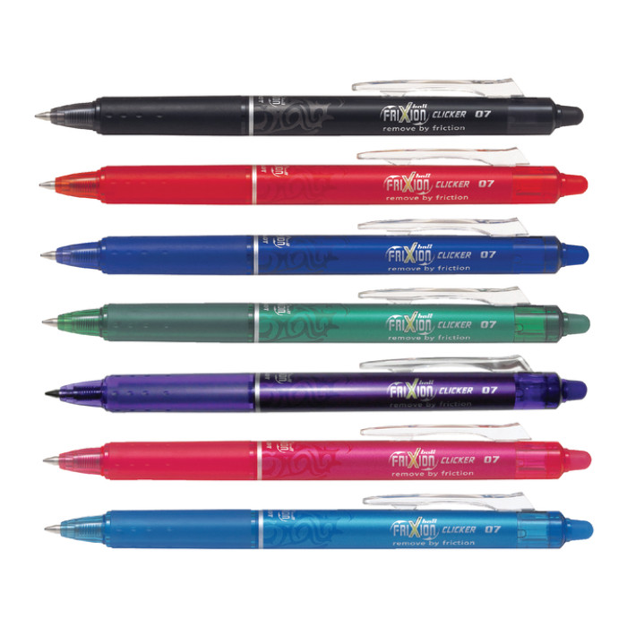 Rollerpen PILOT friXion clicker medium rood