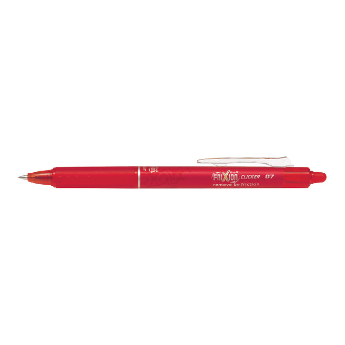 Rollerpen PILOT friXion clicker medium rood
