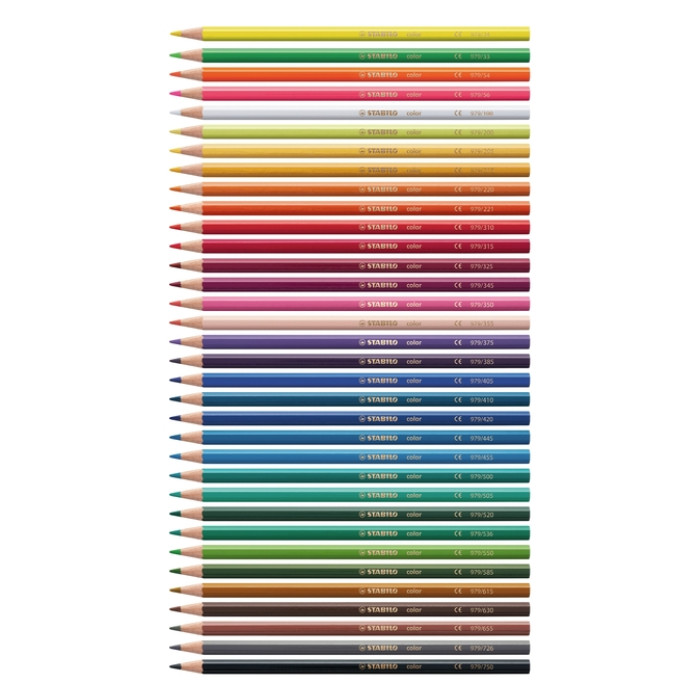 Kleurpotloden STABILO 979 color assorti kartonnen etui à 12 stuks