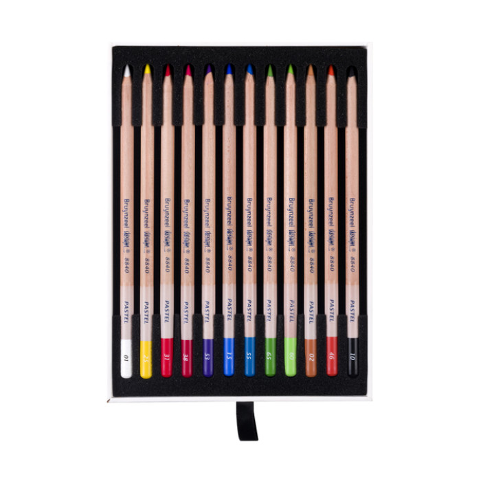 Pastelpotlood Bruynzeel Design met luxe bewaardoos assorti 12 stuks