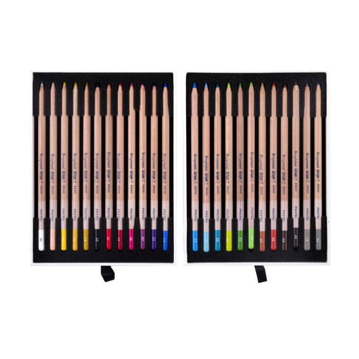 Pastelpotlood Bruynzeel Design met luxe bewaardoos assorti 24 stuks