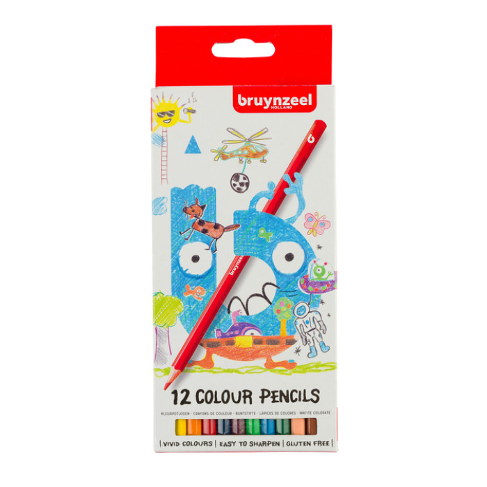 Kleurpotloden Bruynzeel Kids assorti 12 stuks