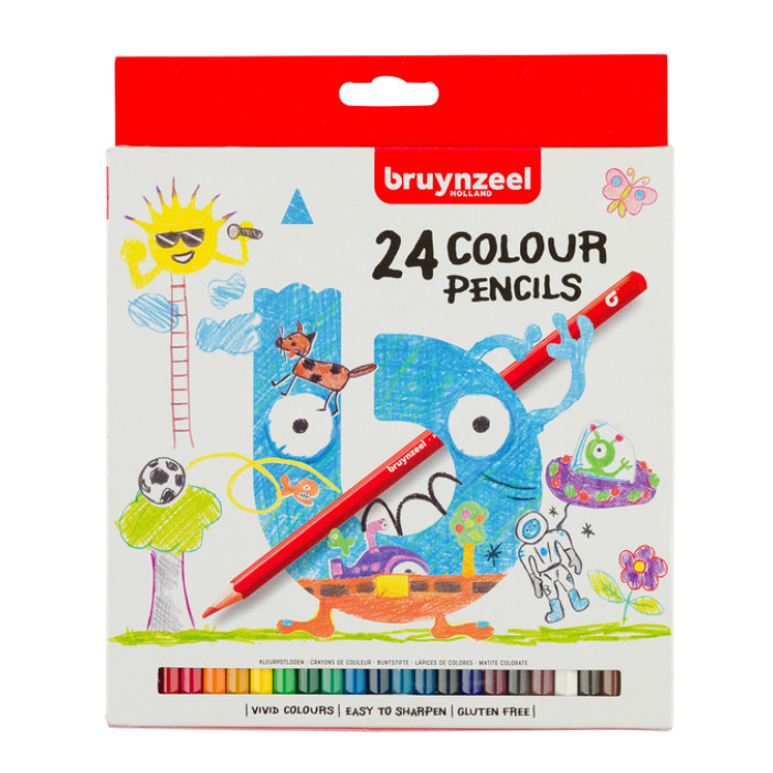 Kleurpotloden Bruynzeel Kids assorti 24 stuks