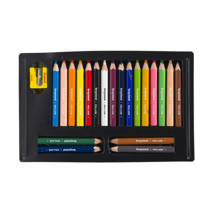 Kleurpotloden Bruynzeel Kids Thick & Short assorti 20 stuks