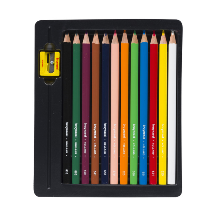 Kleurpotloden Bruynzeel Kids Triple assorti 12 stuks