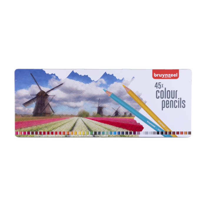 Kleurpotloden Bruynzeel Creatives Holland assorti blik à 45 stuks