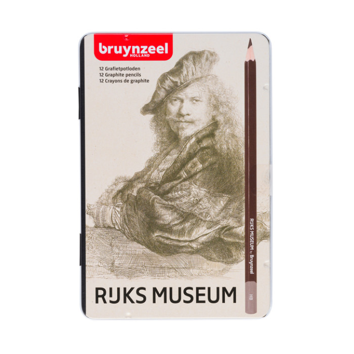 Potlood Bruynzeel Rijksmuseum Rembrandt van Rijn blik à 12 hardheden
