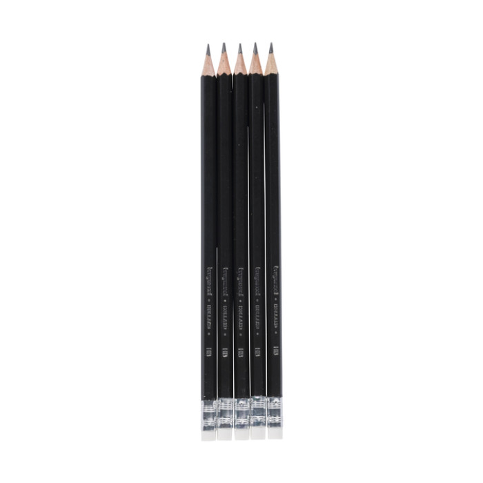Potlood Bruynzeel Teens HB met gum 5 stuks