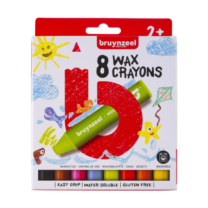 Waskrijt Bruynzeel Kids Pocoyo assorti 8 stuks