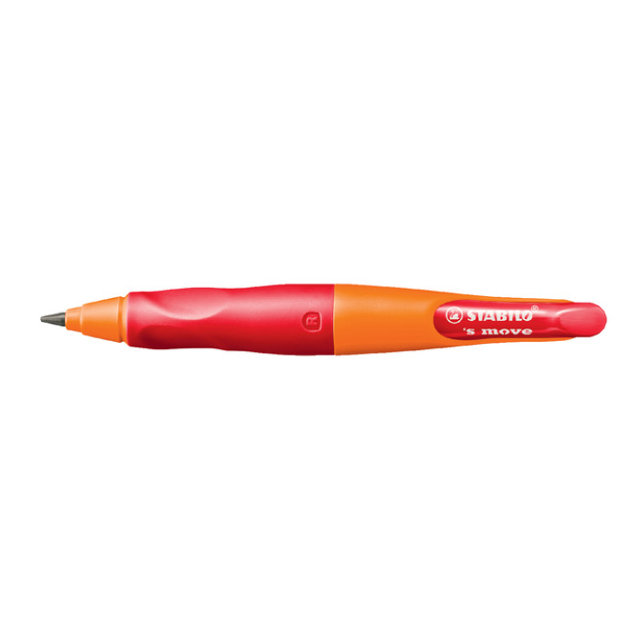 Vulpotlood STABILO Easyergo HB 3.15mm rechts oranje/rd slijper blister