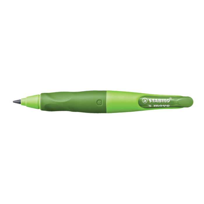 VVulpotlood STABILO Easyergo HB 3.15mm rechts gn/dgn + slijper blister
