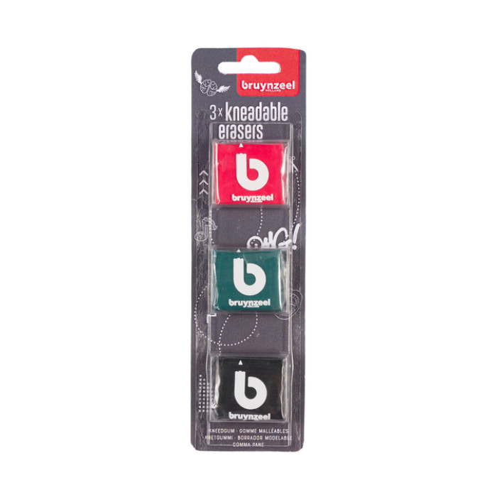 Kneedgum Bruynzeel Teens set à 3 kleuren