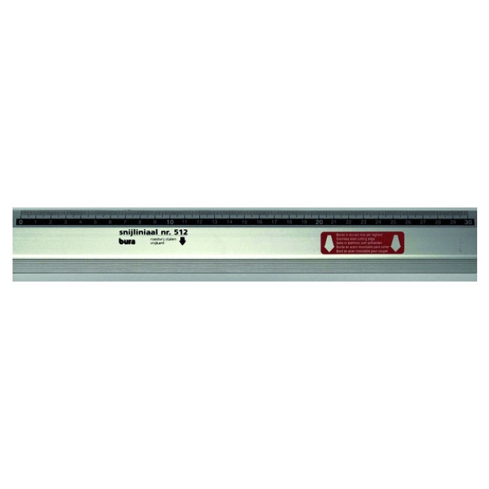 Snijliniaal Bura 512 Antica 30cm aluminium