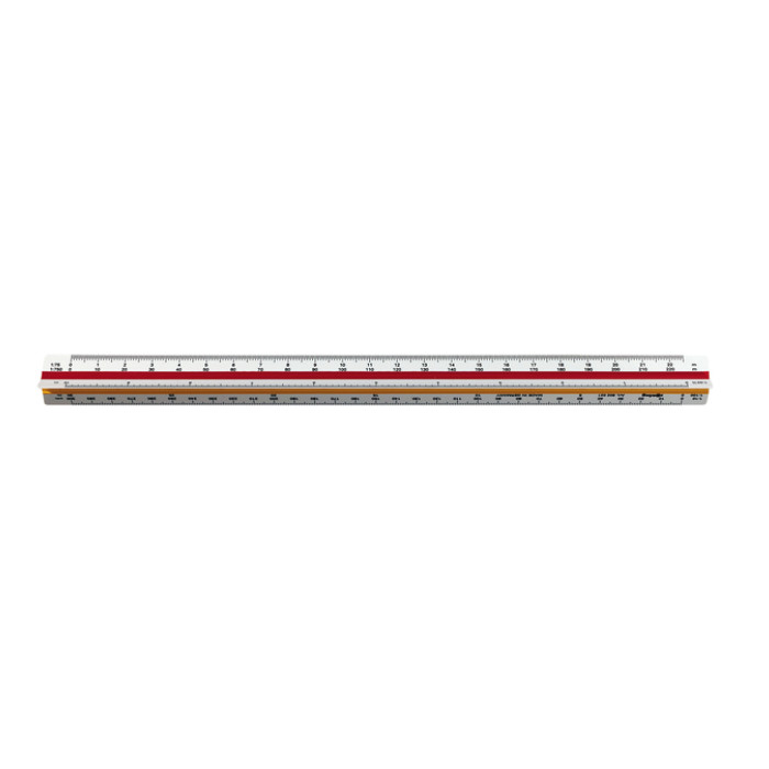 Reductieschaalstok rOtring driekantig architect 30cm