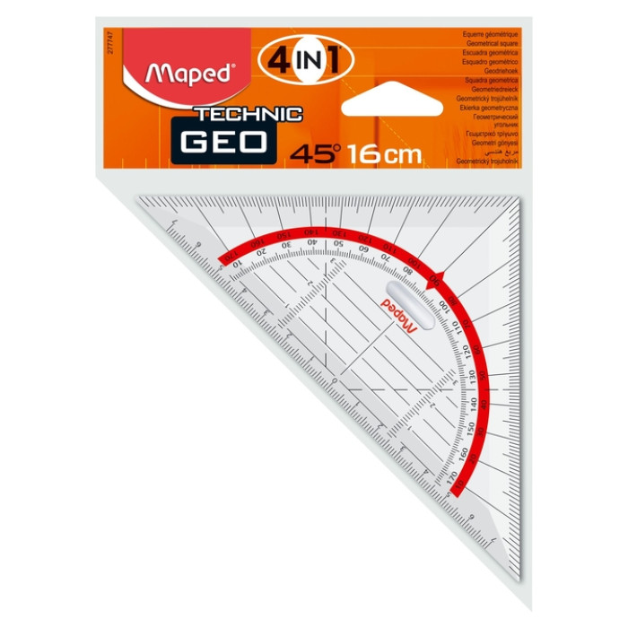 Geodriehoek Maped Technic 16cm