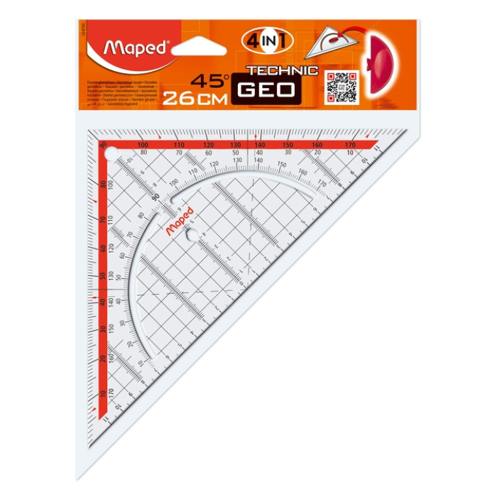 Geodriehoek Maped Technic 26cm