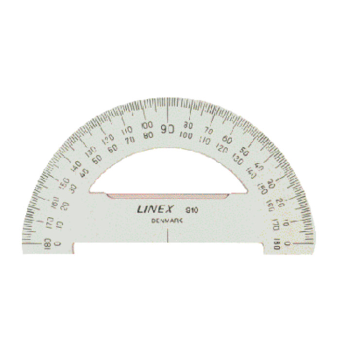 Gradenboog Linex 910 diameter 10cm 180graden transparant