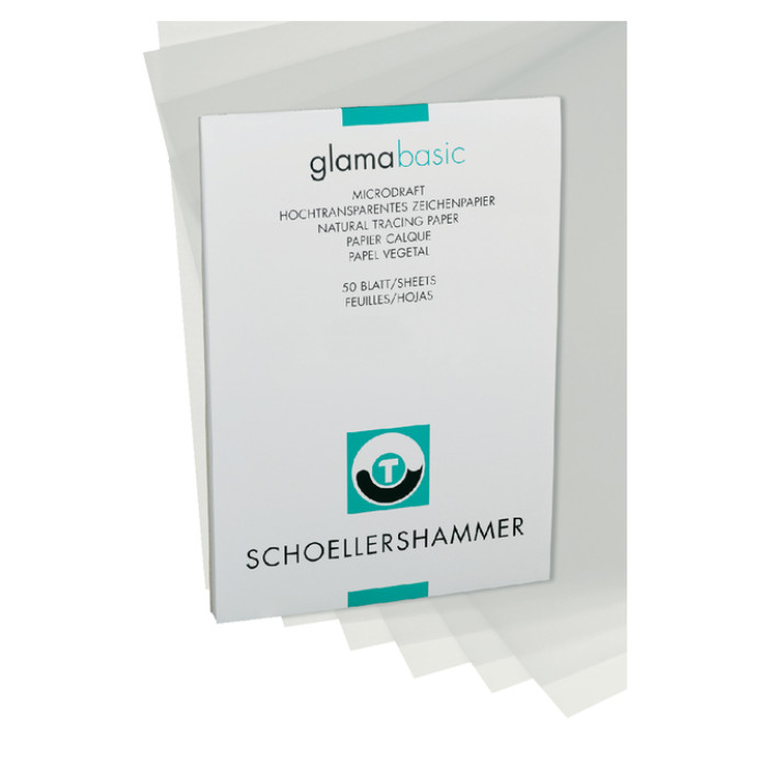 Ontwerpblok Schoellershammer A3 90-95gr transparant 50 vel