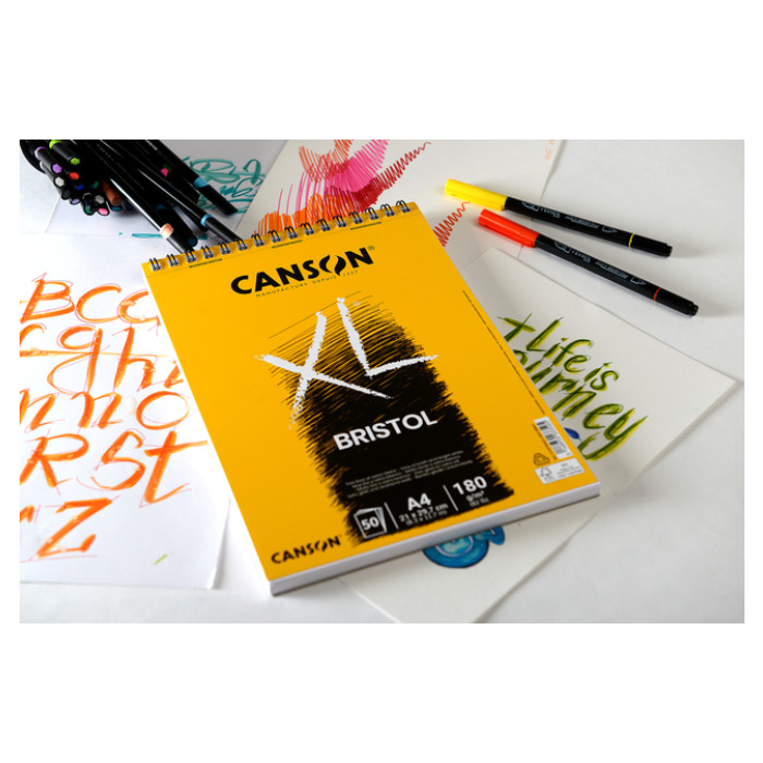 Bristolpapier Canson XL Bristol 50vel 180gr A3 extra wit