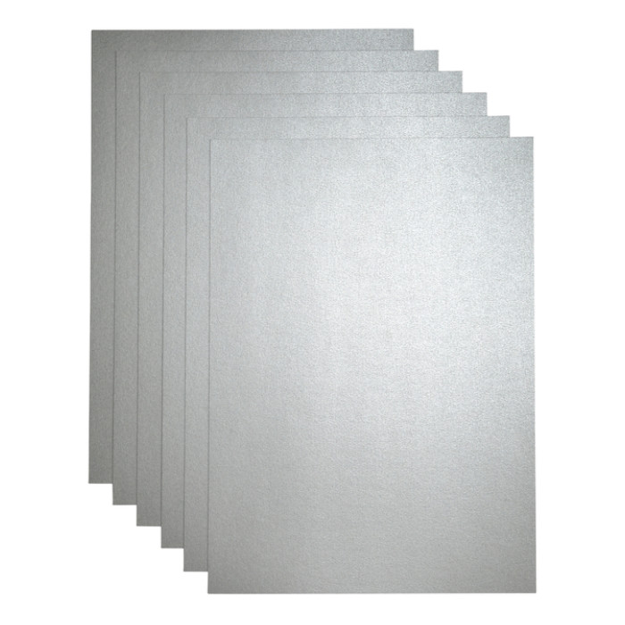 Kopieerpapier Papicolor A4 300gr 3 vel metallic zilver