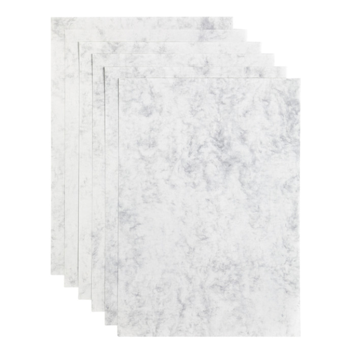 Kopieerpapier Papicolor A4 90gr 12 vel marble grijs