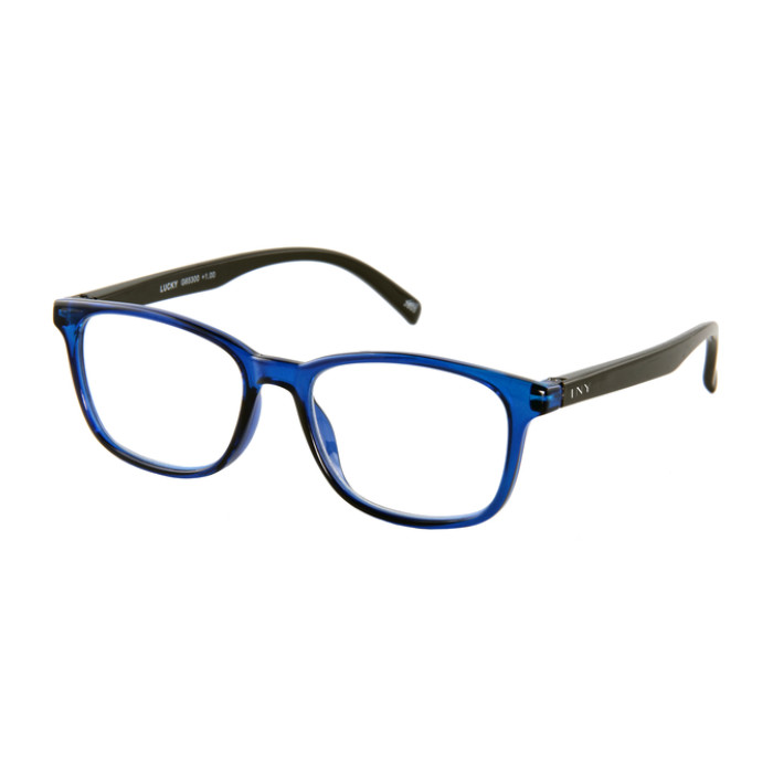 Leesbril I Need You +1.00 dpt Lucky blauw-zwart